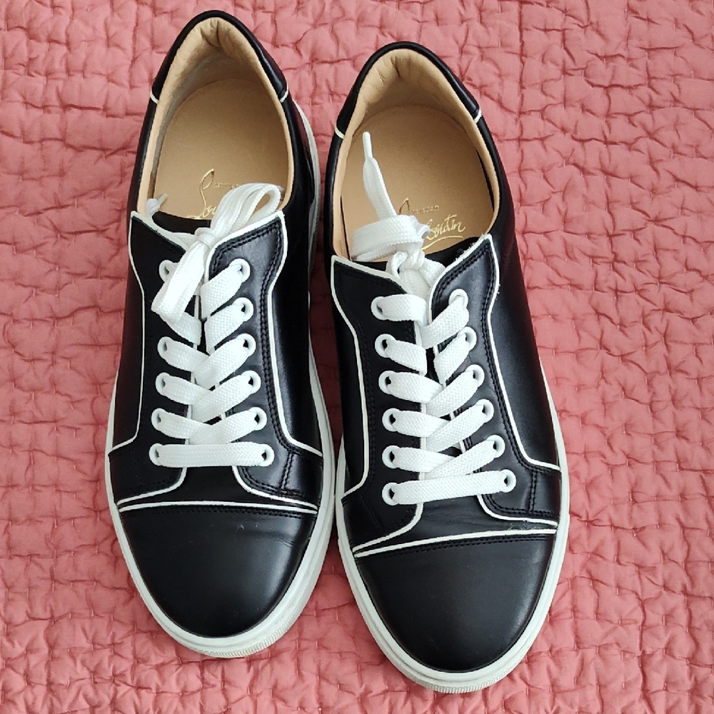 Christian Louboutin Monochrome Leather Sneakers